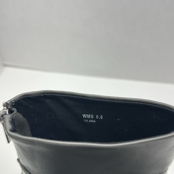 Dolce Vita DV Milana Ankle Boot Heeled Booties Leather Back Zip Gray Size 8.5 - Picture 7 of 8